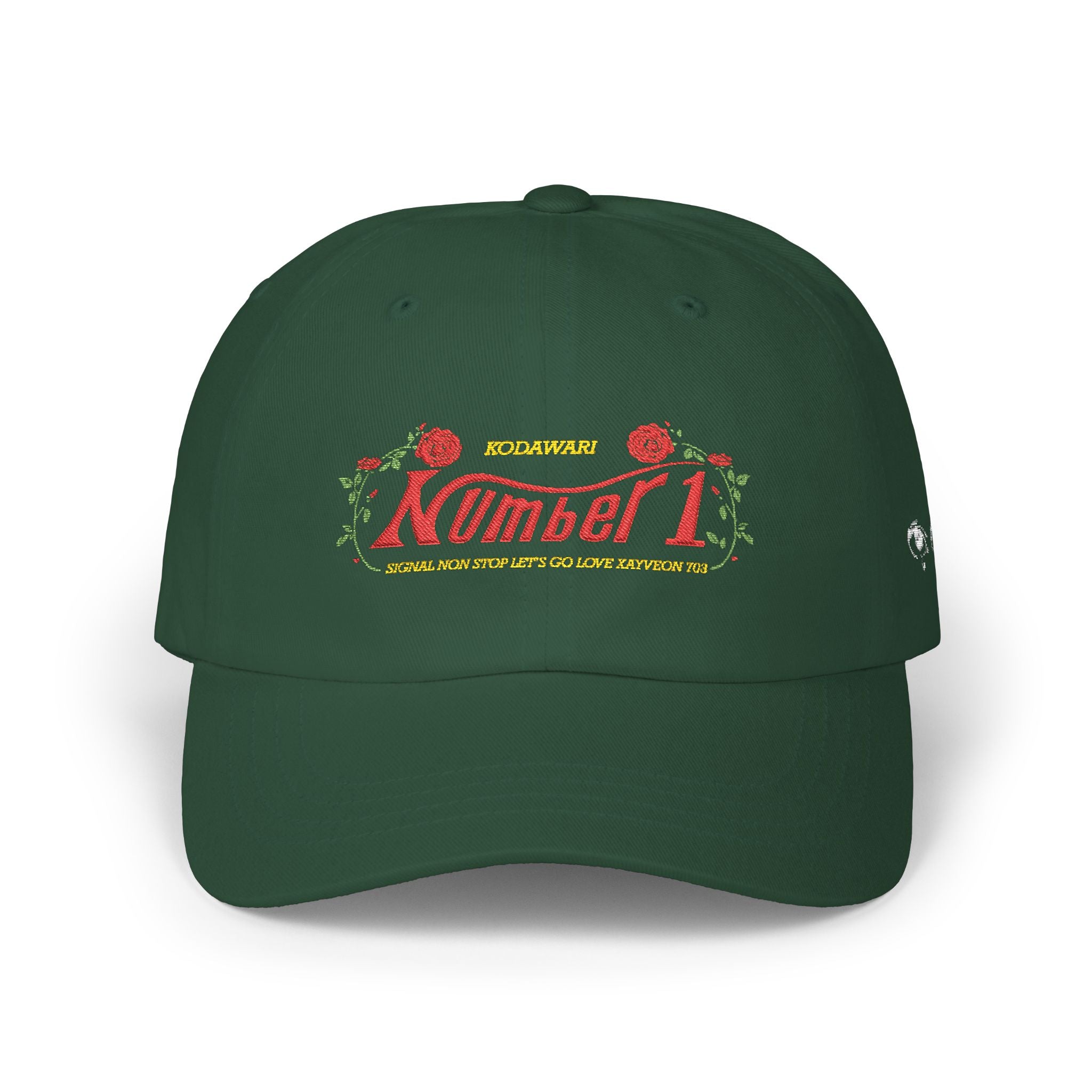 "Number 1" Kodawari Floral Embroidered Dad Hat