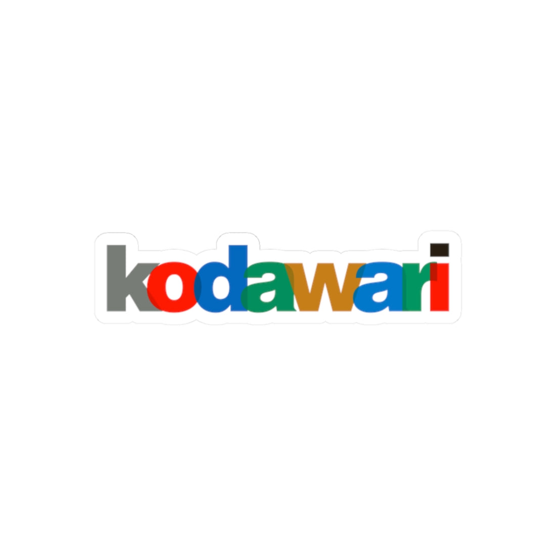 Kodawari Color Logo Kiss-Cut Vinyl Decal