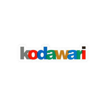 Kodawari Color Logo Kiss-Cut Vinyl Decal
