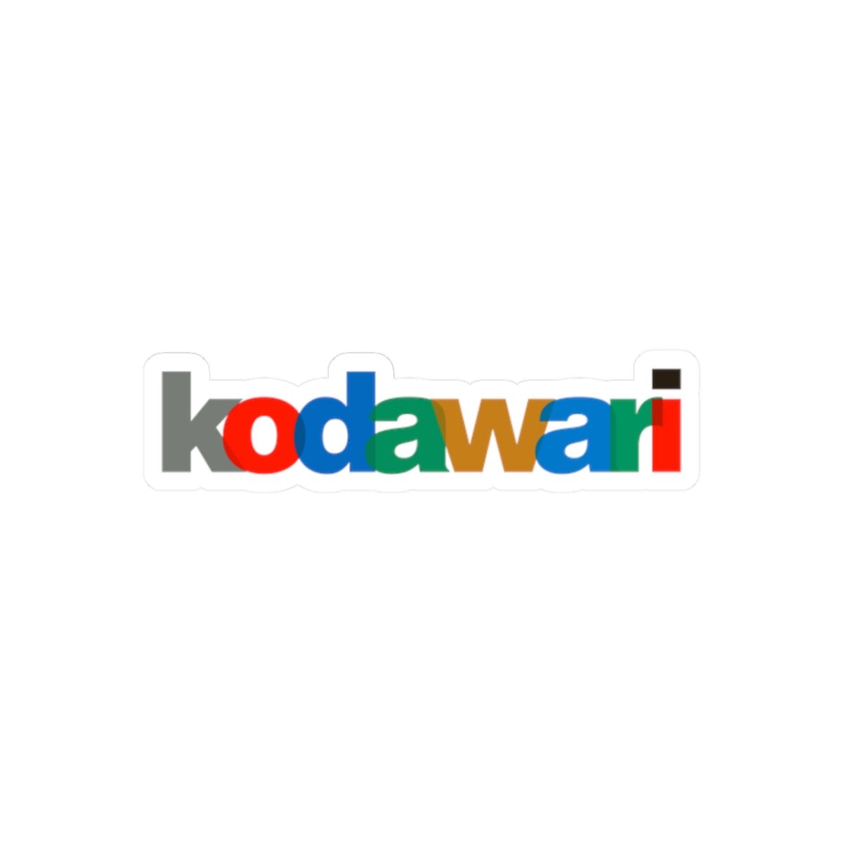 Kodawari Color Logo Kiss-Cut Vinyl Decal - KODAWARI*